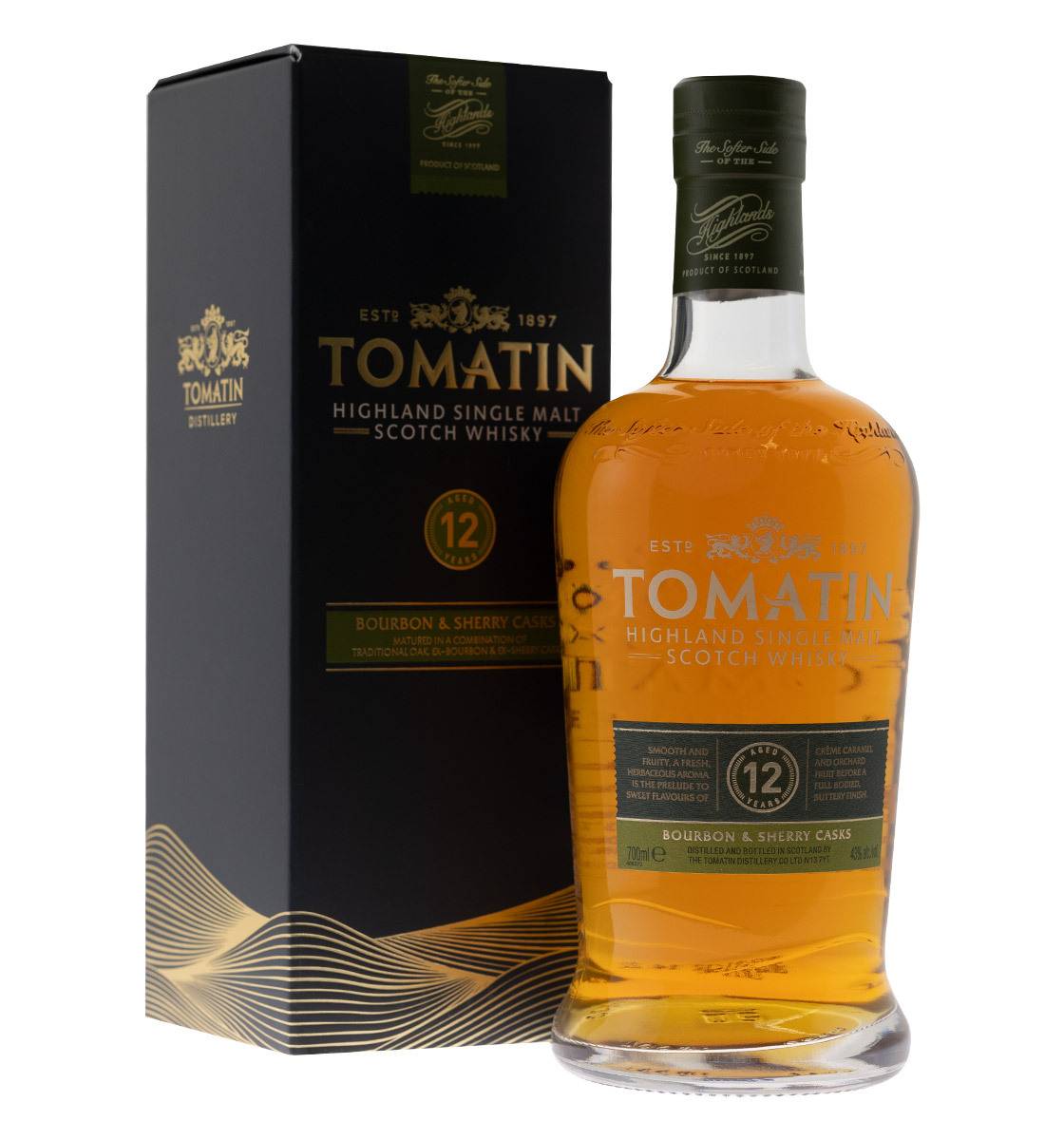 Tomatin 12 Years Kneipe · Single vol. · GP Whisky · Party · 43% 0,7l Malt Bar in Old Scotch Highland